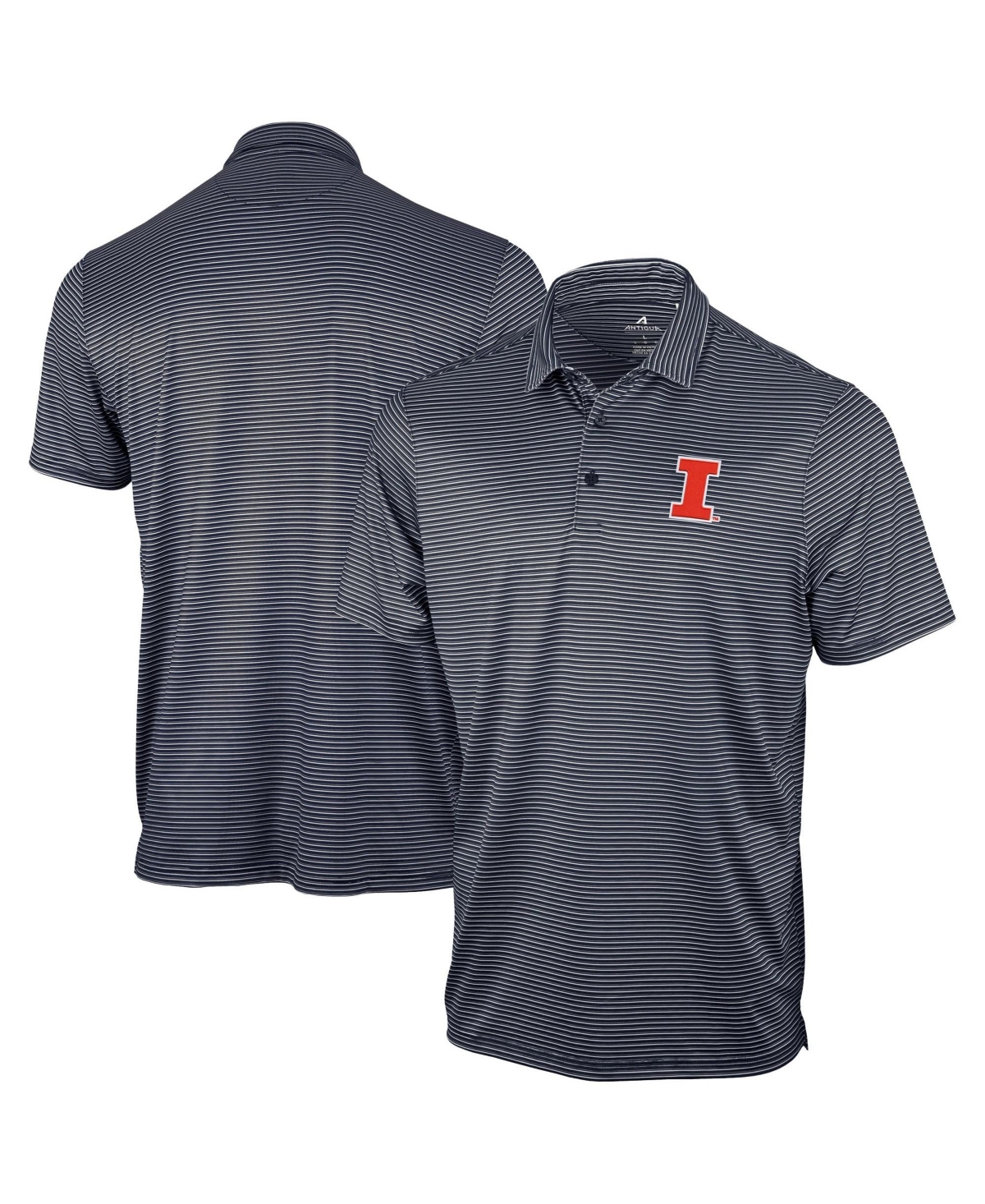 Antigua Men's Navy Illinois Fighting Illini Eager Polo Shirt - Navy