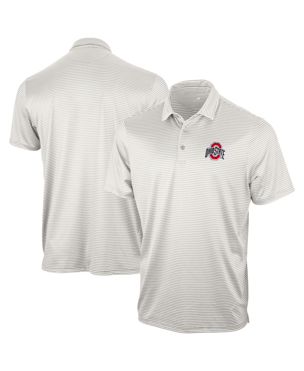 Antigua Men's Gray Ohio State Buckeyes Eager Polo Shirt - Gray
