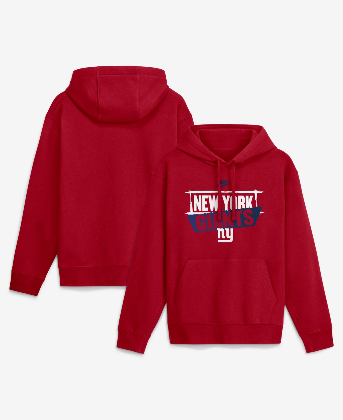 Nike Men's Red New York Giants Rewind Club Hoodie - Red
