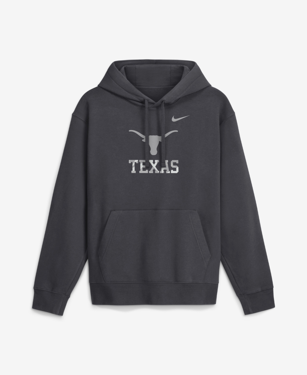 Nike Men's Anthracite Texas Longhorns Club Fleece Hoodie - Anthracite