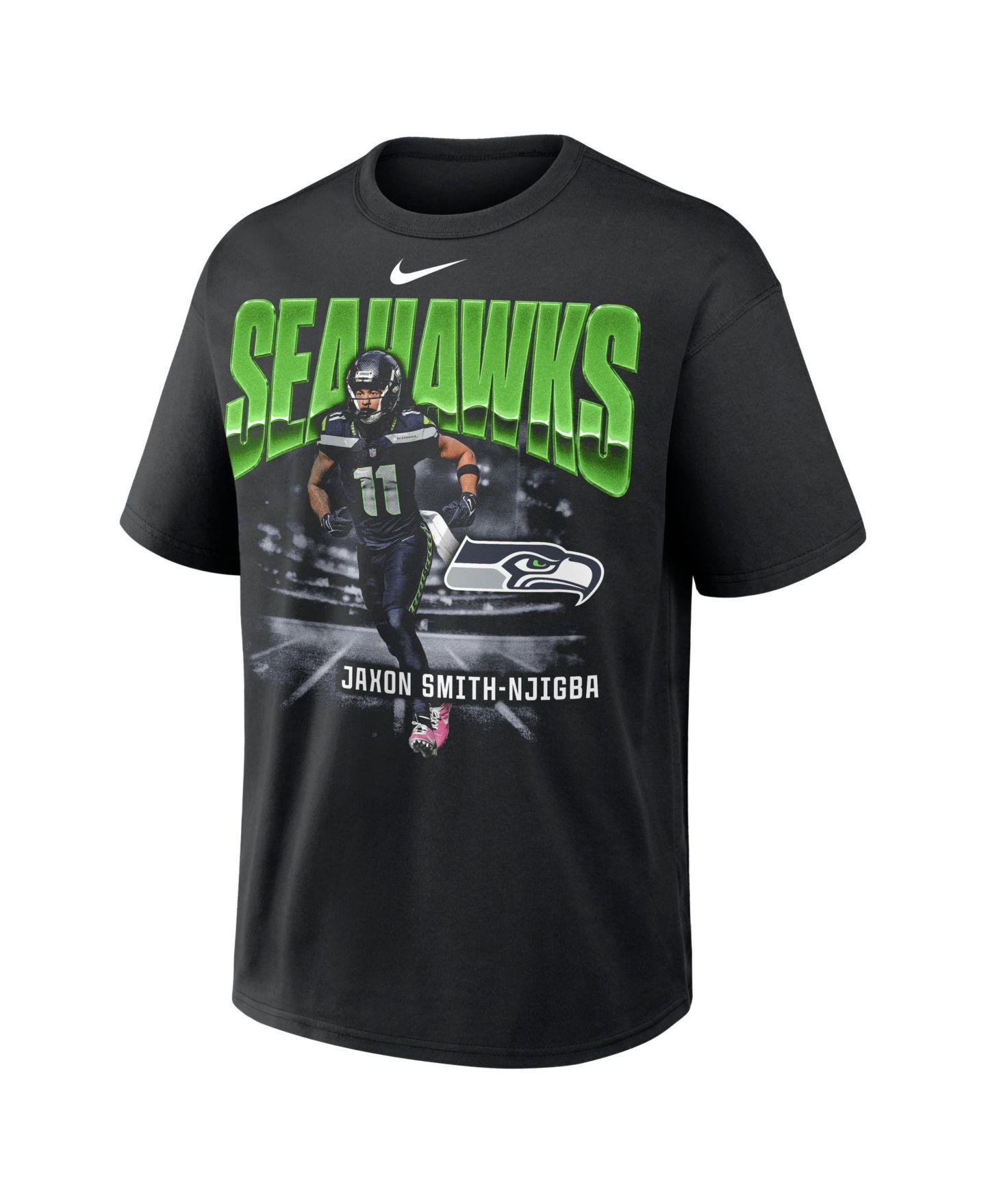 Мужская футболка Nike Jaxon Smith-Njigba Black Seattle Seahawks Player Graphic Max90 — фото 3