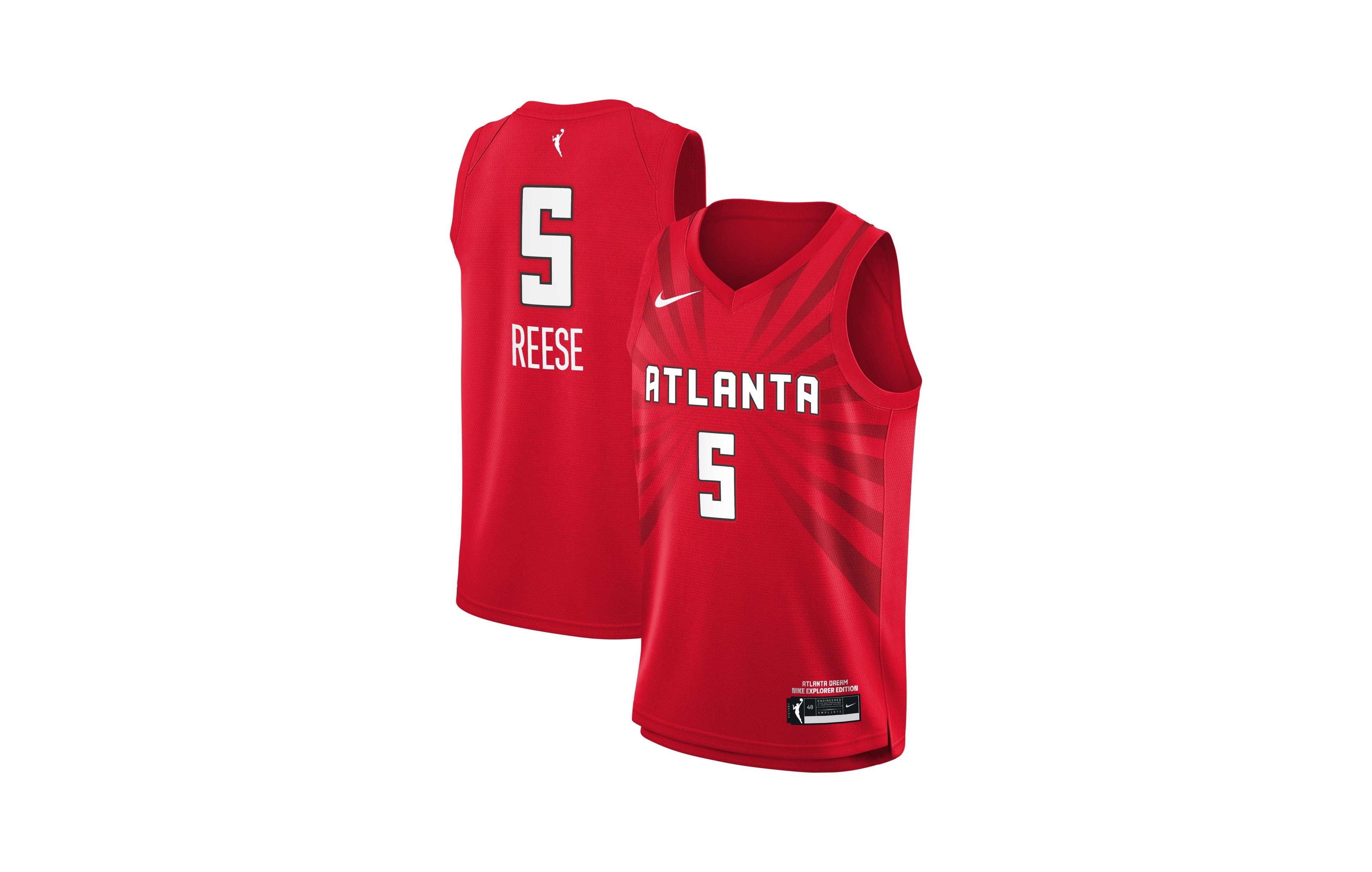 Nike Big Boys' and Girls' Nike Angel Reese Red Atlanta Dream Explorer Edition Jersey