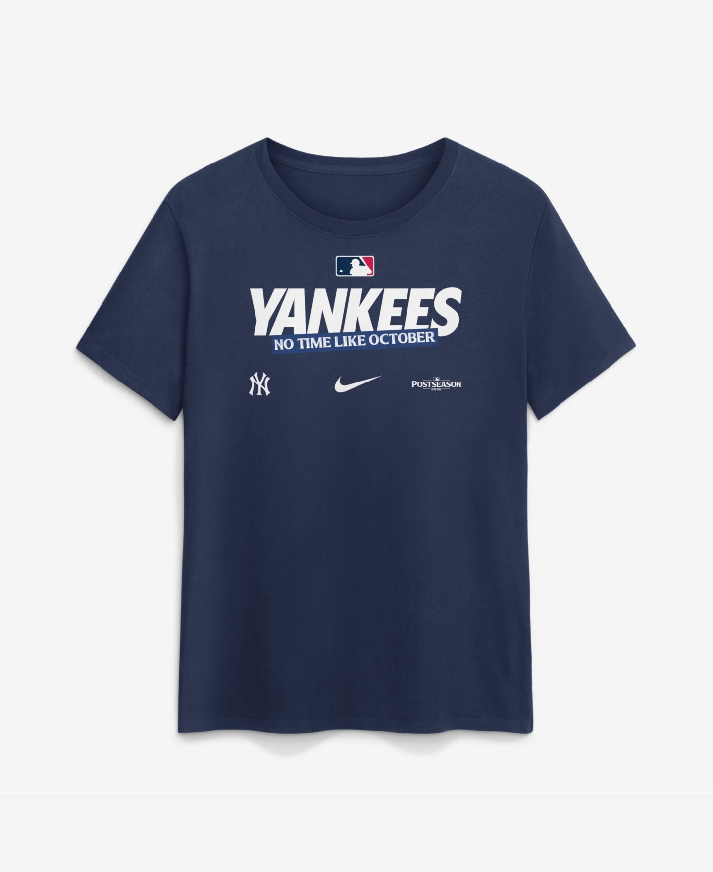 Женская футболка Nike Navy New York Yankees 2026 MLB Postseason Authentic Collection — фото 1