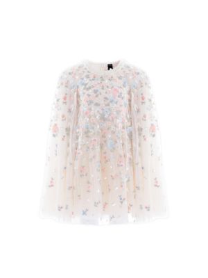 Little Girls Needle and Thread Dahlia Ditsy Cape Dress