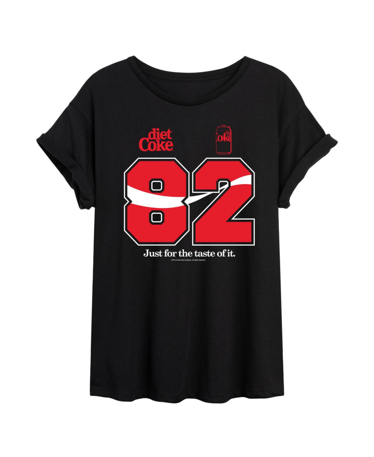 Женская футболка Coca-Cola Juniors' Graphic Crewneck, цвет: Чёрный — фото 3