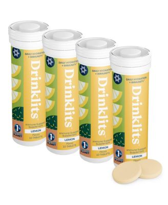 Lemon Flavored Hydration Tablets 4 Tubes 40 Servings