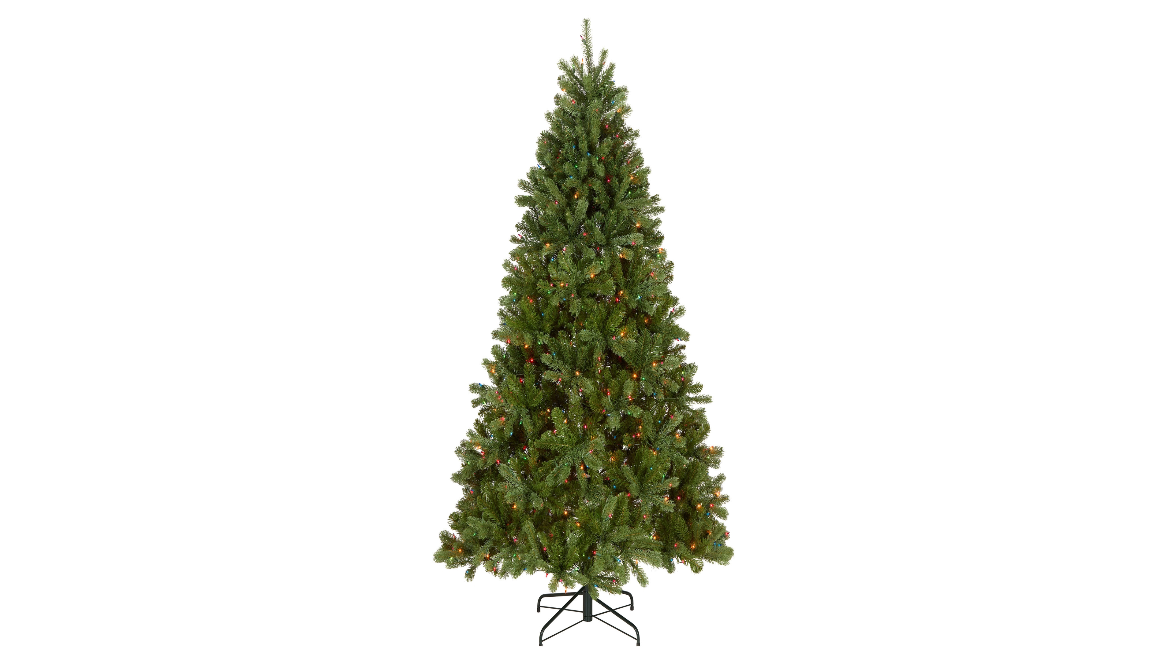 National Tree Company 6.5' Feel Real Downswept Douglas Fir Hinged Tree With 650 Multicolor Lights