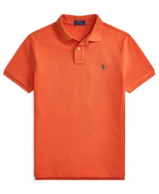 Men's Custom Slim-Fit Mesh Polo Shirt