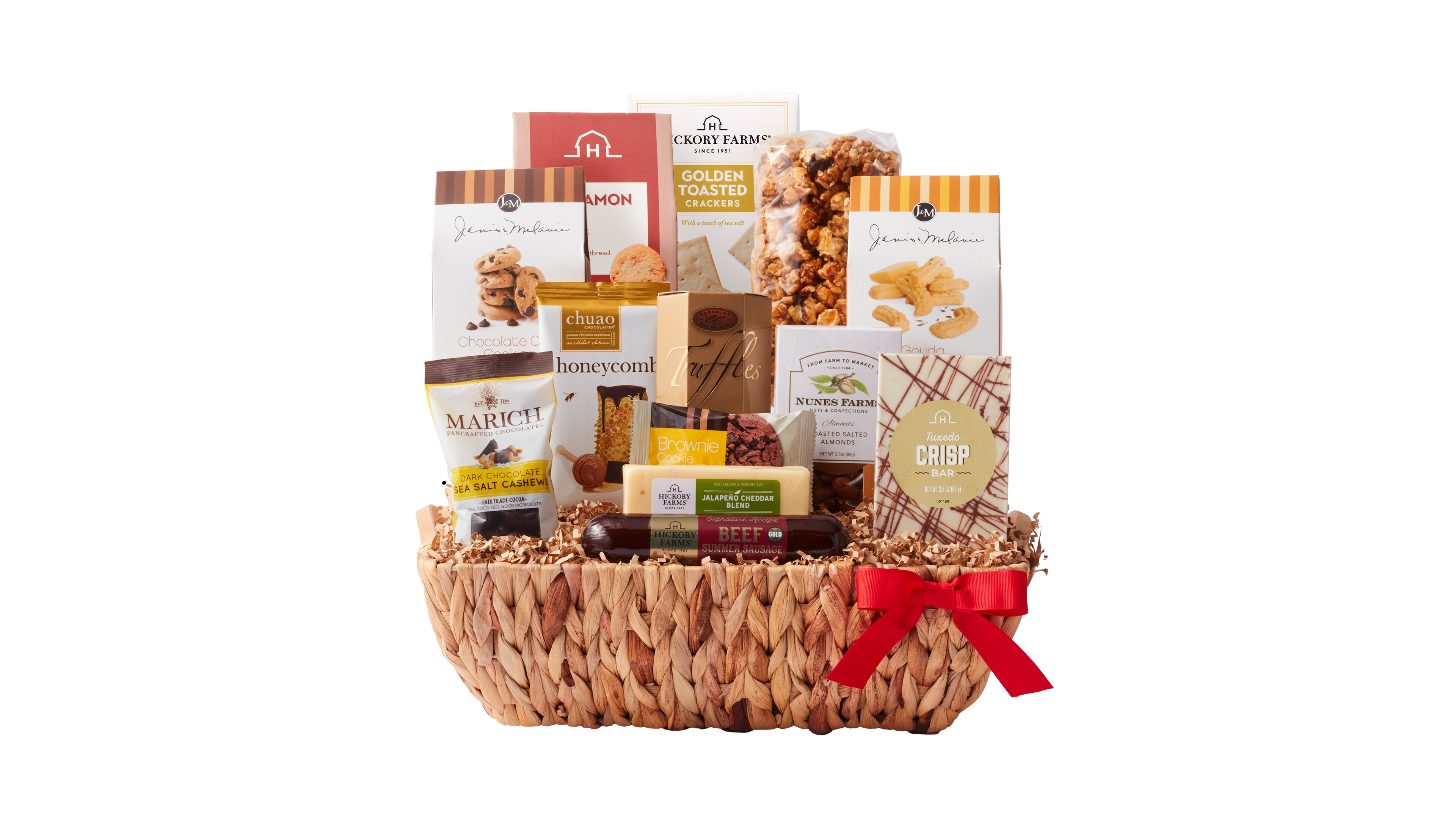 Hickory Farms Delightful Decadence Gift Basket, 13 Piece