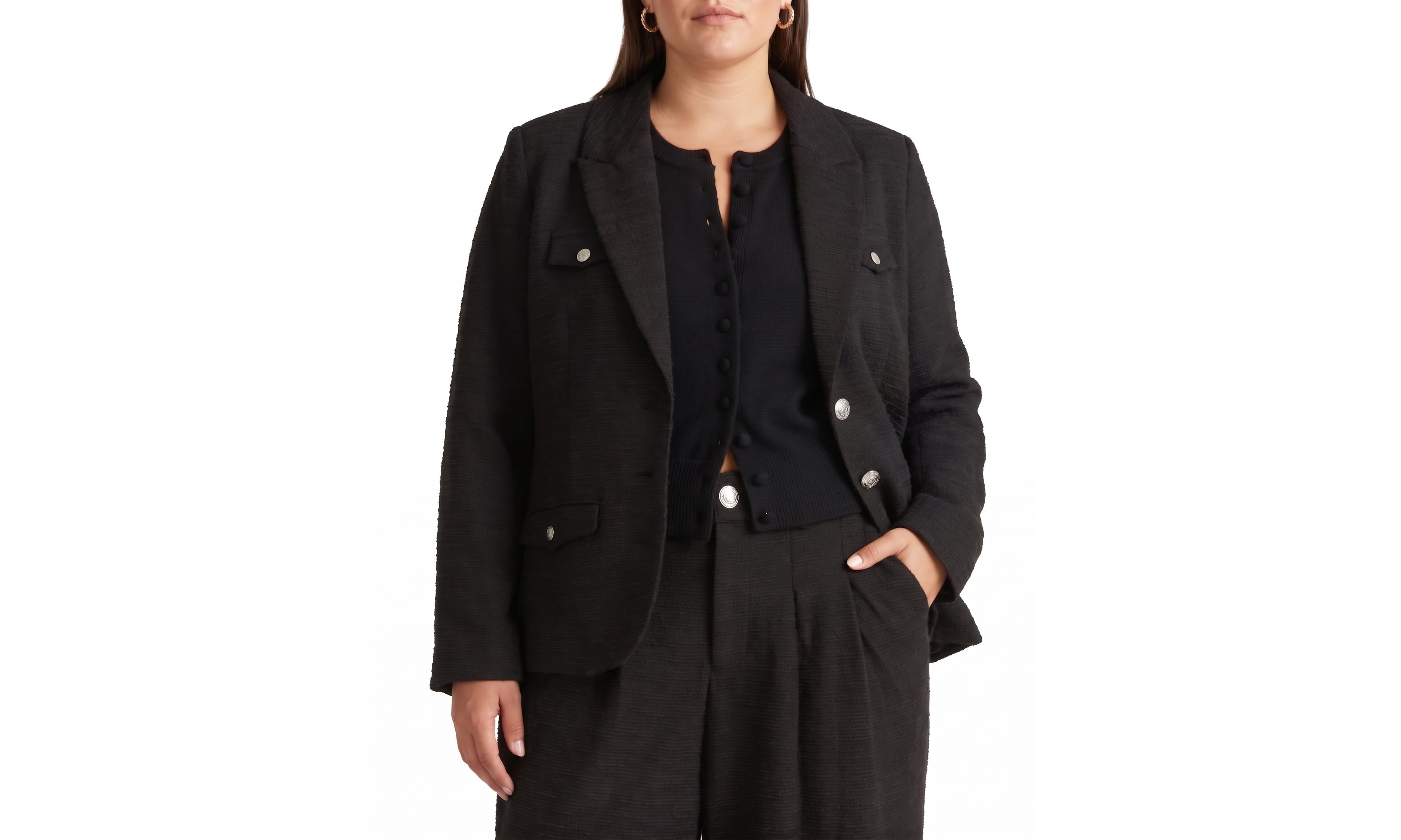 Universal Standard Plus A Touch of Class Structured Stretch Blazer