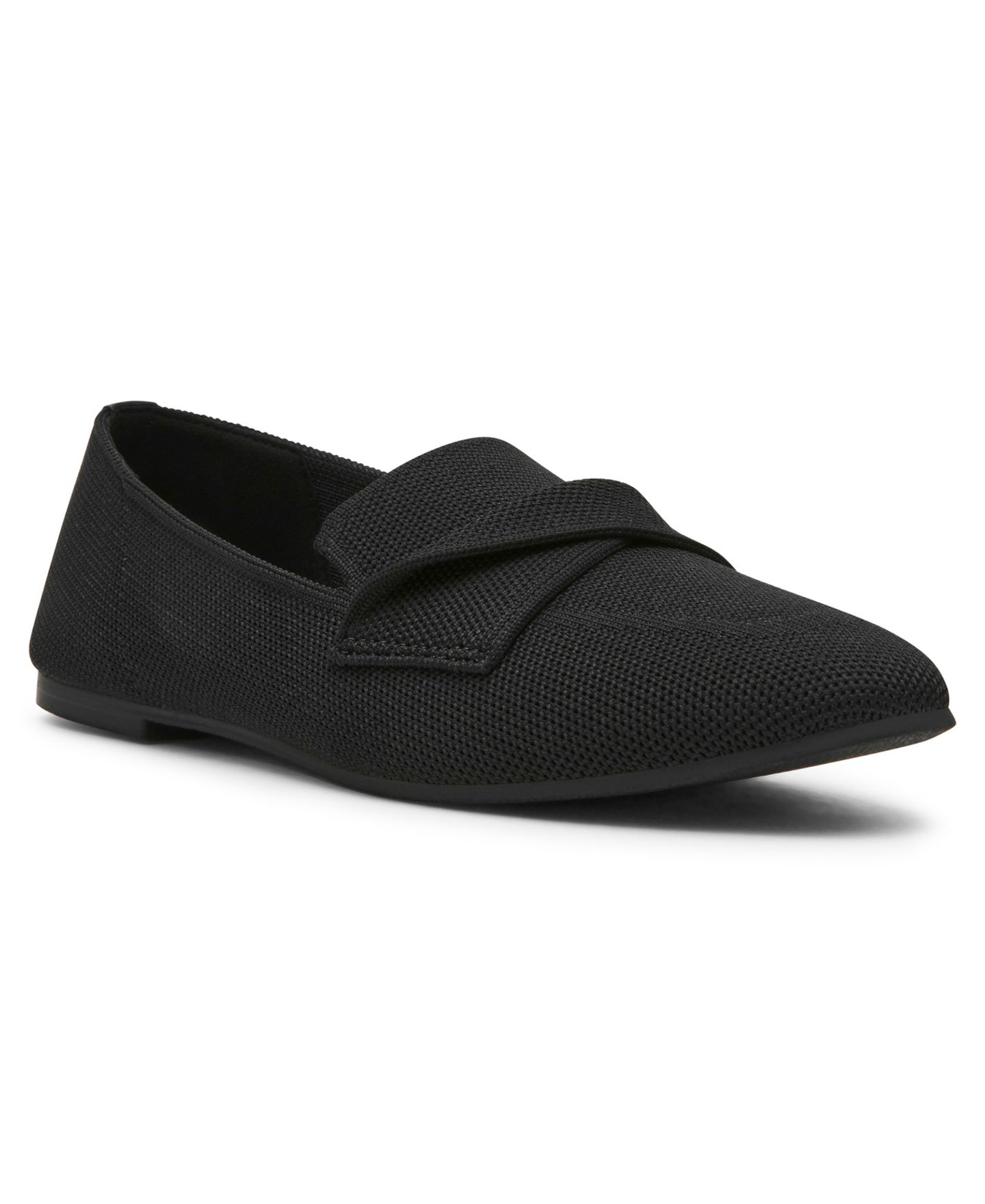 Женские туфли Anne Klein Twist Knit Round Toe, цвет: Чёрный вязаный — фото 1