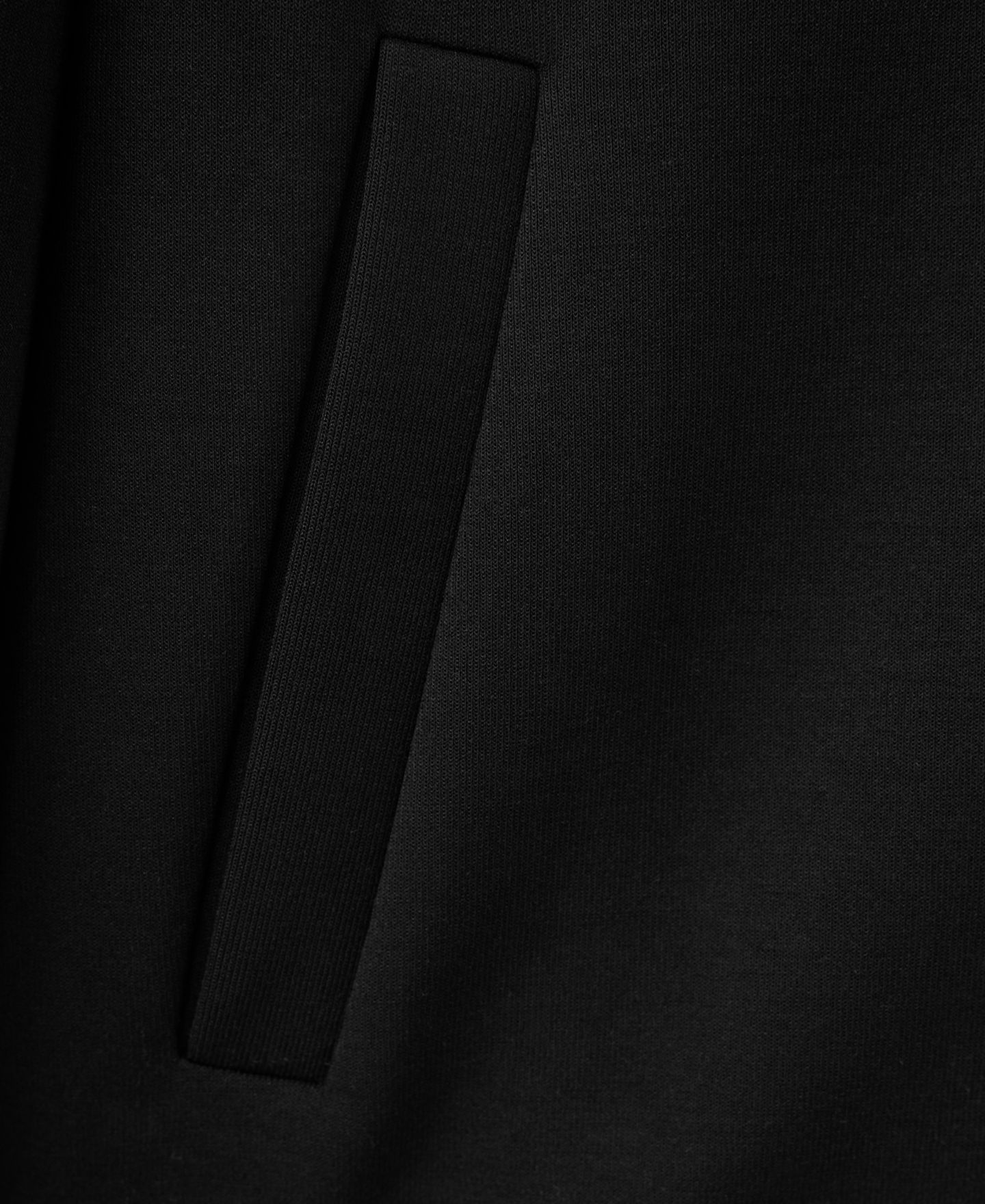 Мужская толстовка Mango Sudadera Jon Mock Neck Full Zip, цвет: Чёрный — фото 2