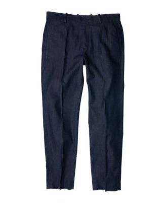 Men's Linum Slim-Fit Flat-Front Trousers