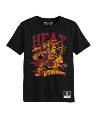 Preschool Giannis Antetokounmpo Black Miami Heat Fired Up T-Shirt