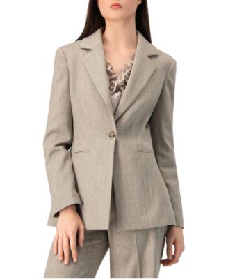 Women's Tailored Single-Breasted Blazer