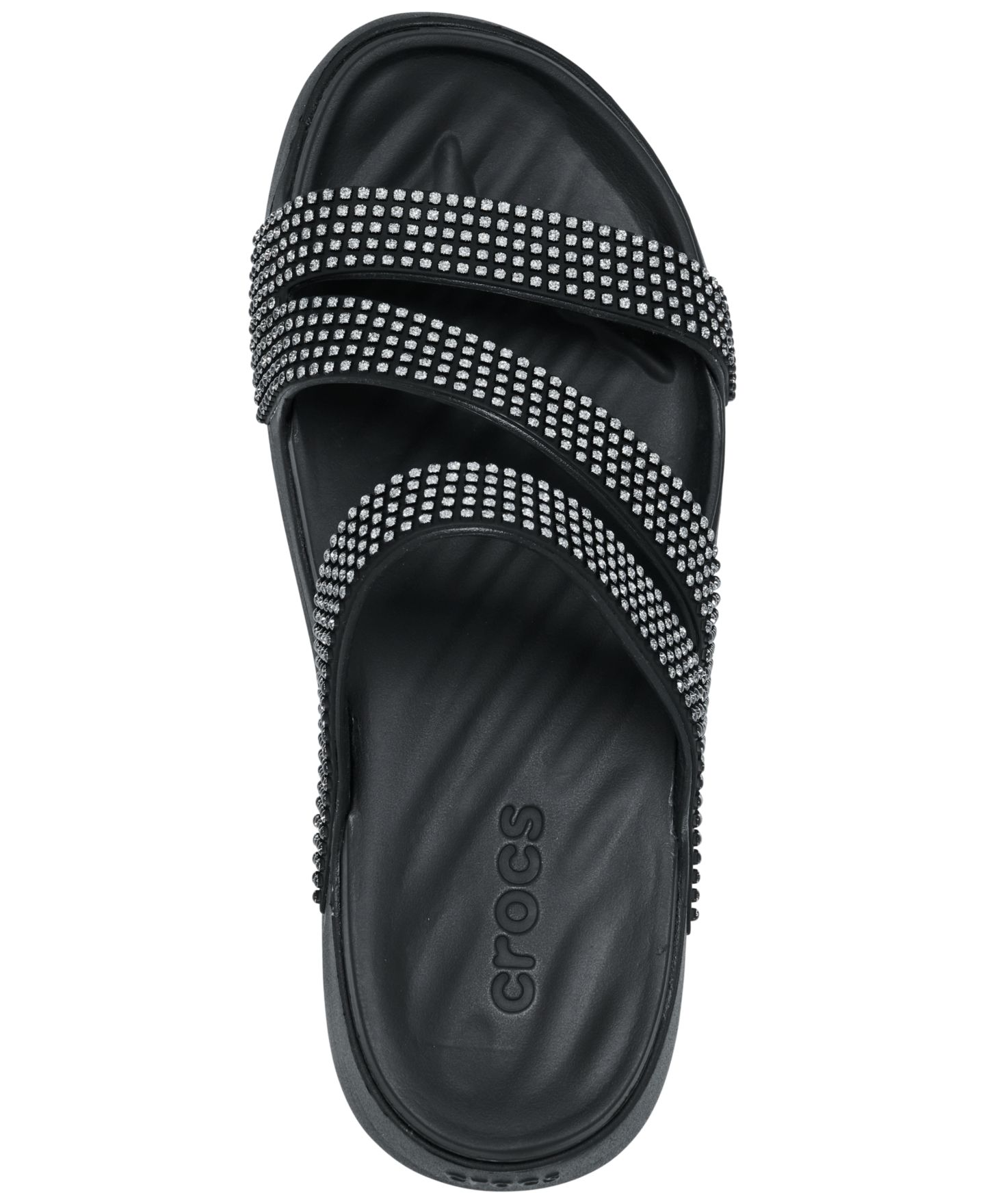Женские сандалии Crocs Getaway Gems Strappy, цвет: Чёрный — фото 5