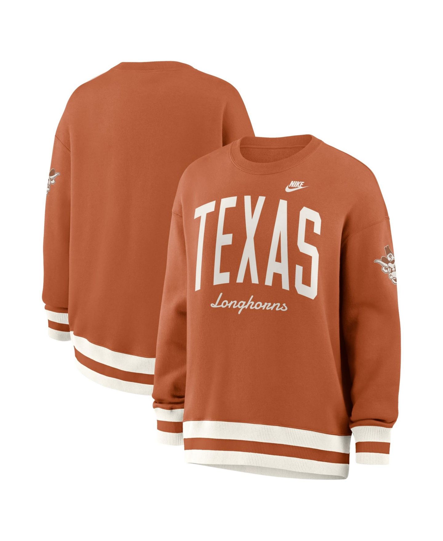 Женская толстовка Nike Texas Orange Texas Longhorns Oversized Legacy Arch Phoenix — фото 1