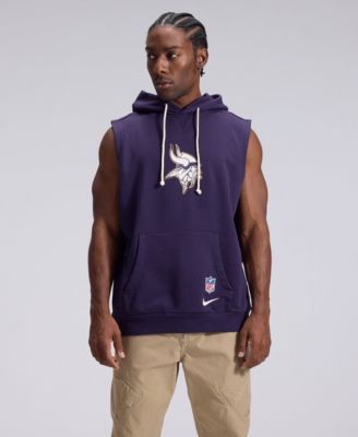 Men's Purple Minnesota Vikings 2026 Rivalries Collection Sideline Sleeveless Fleece Hoodie