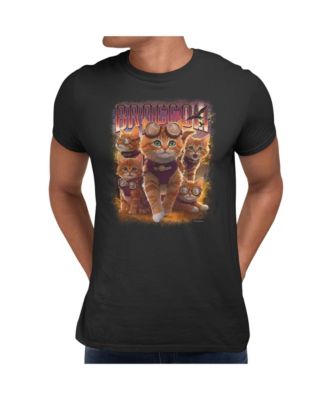 Men's The Empyrean Broccoli Adventure Cat Graphic Crewneck T-Shirt