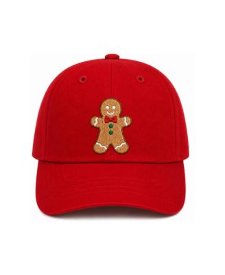 Gingerbread Embroidered Holiday Baseball Hat