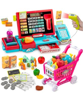 Pretend Play Store Cash Register with Math Learning, Ages 3-8 Years
