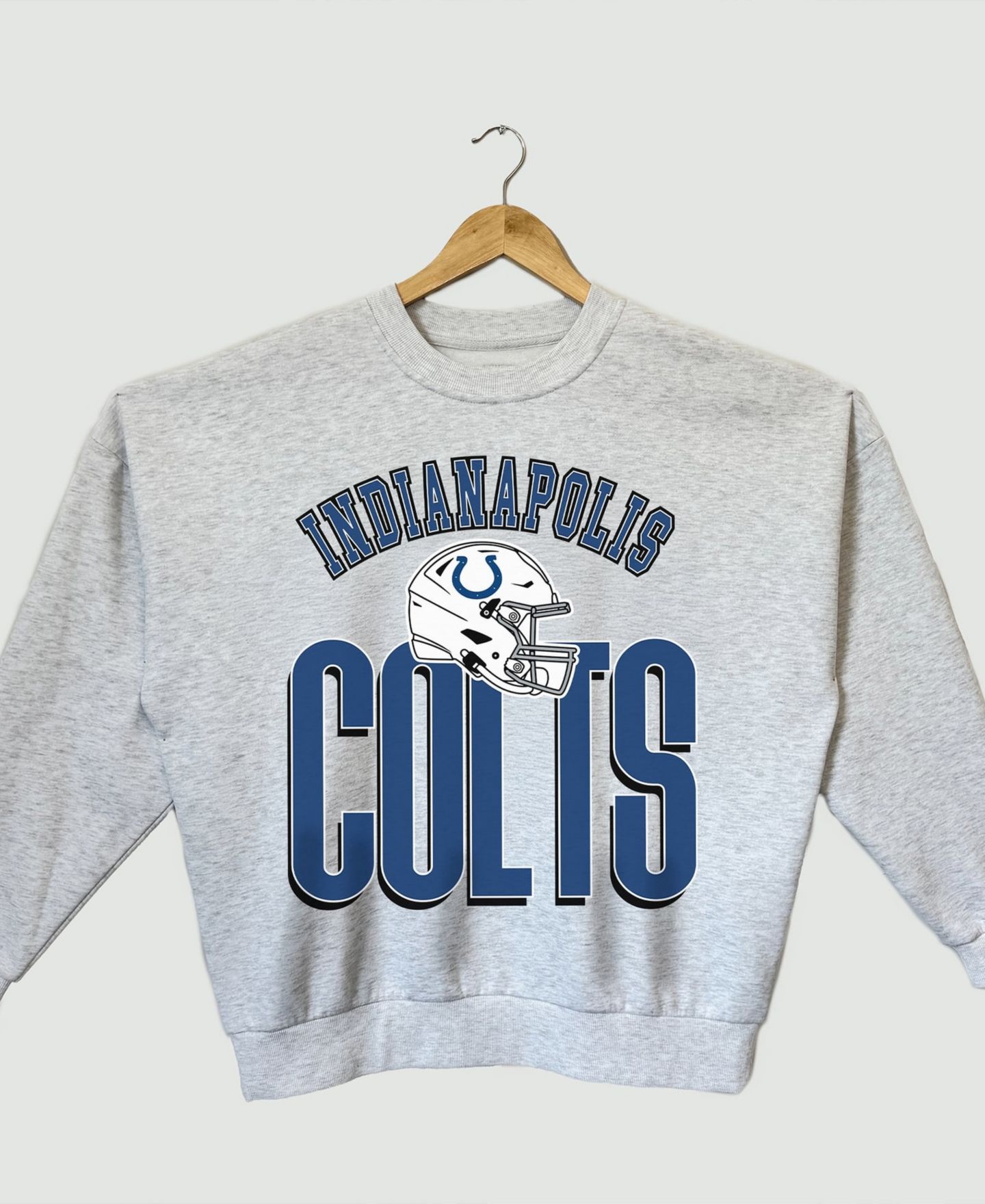 Женская толстовка Gameday Couture Ash Indianapolis Colts Fierce Focus Premium Oversized Fleece Pullover — фото 3