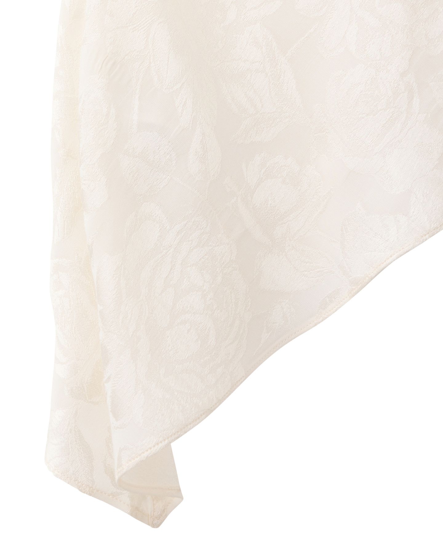 Женский топ Mango Asymmetrical Devore Cowl Neck Asymmetric Hem, цвет: Экрю — фото 5