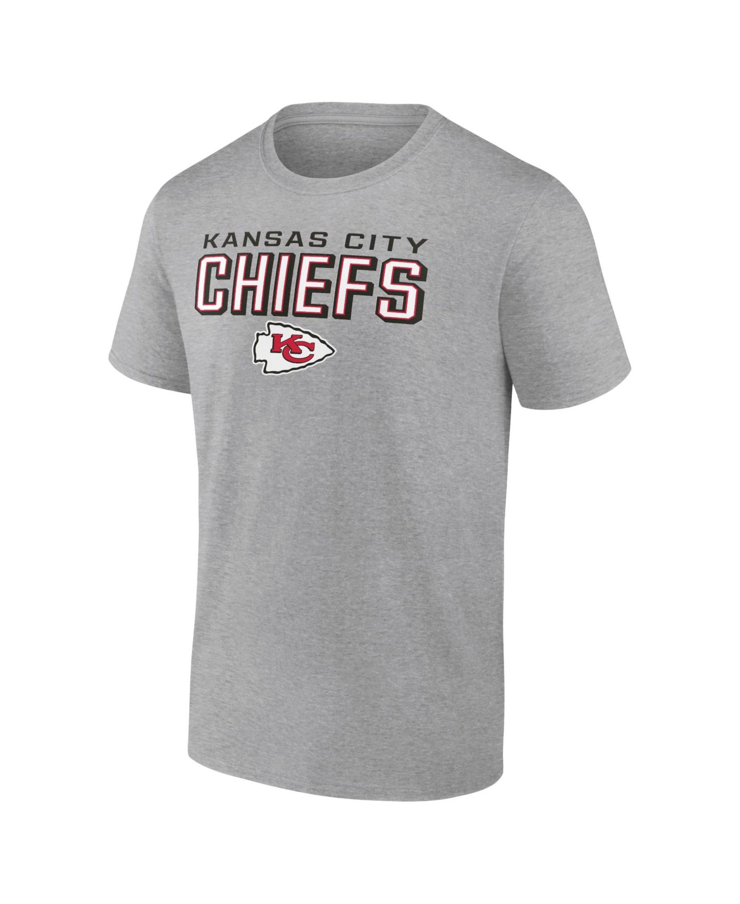 Мужская футболка Fanatics Mto Label Heather Gray Kansas City Chiefs Swagger — фото 2