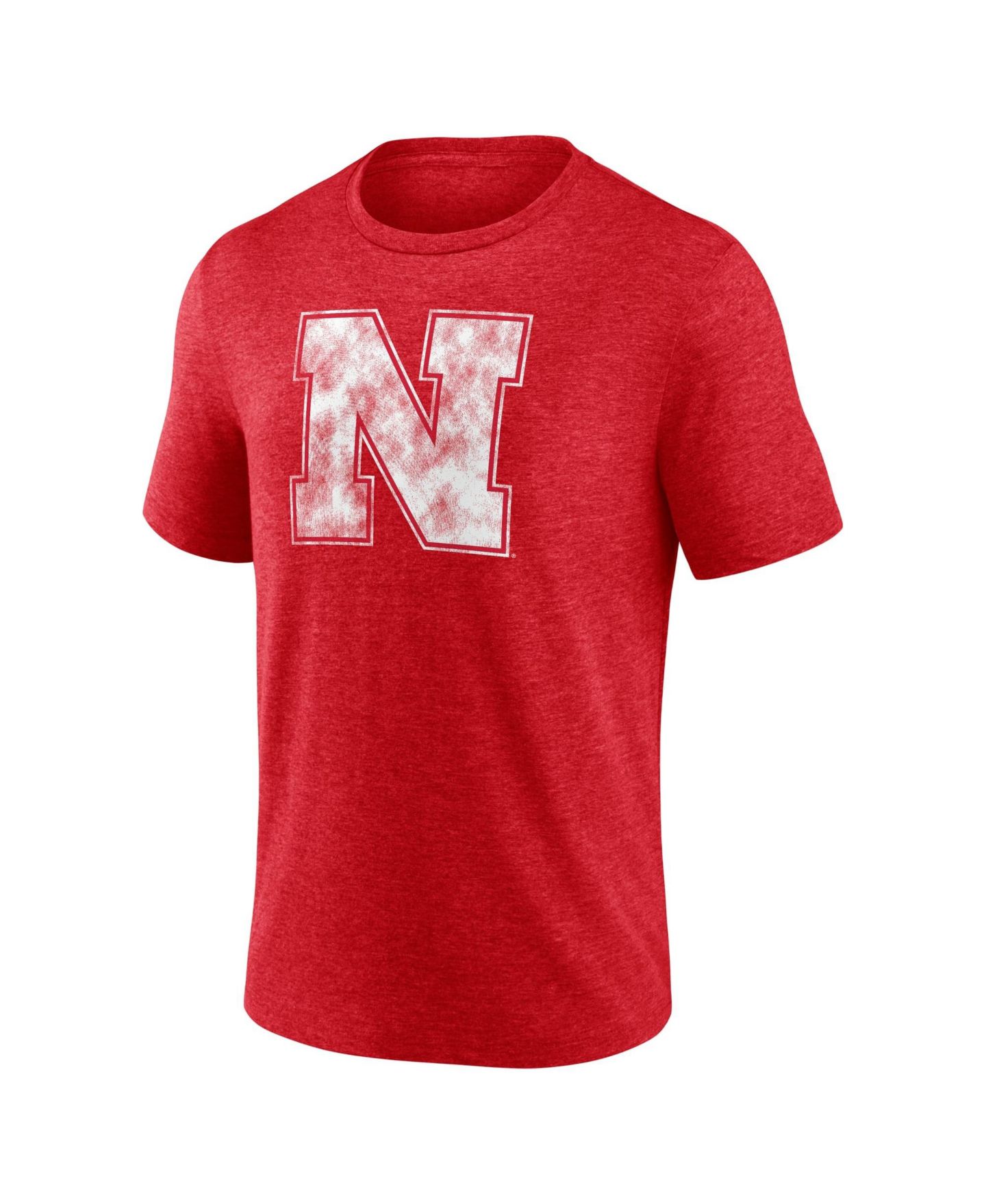 Мужская футболка Fanatics Mto Label Scarlet Nebraska Huskers Classic Primary Tri-Blend — фото 2