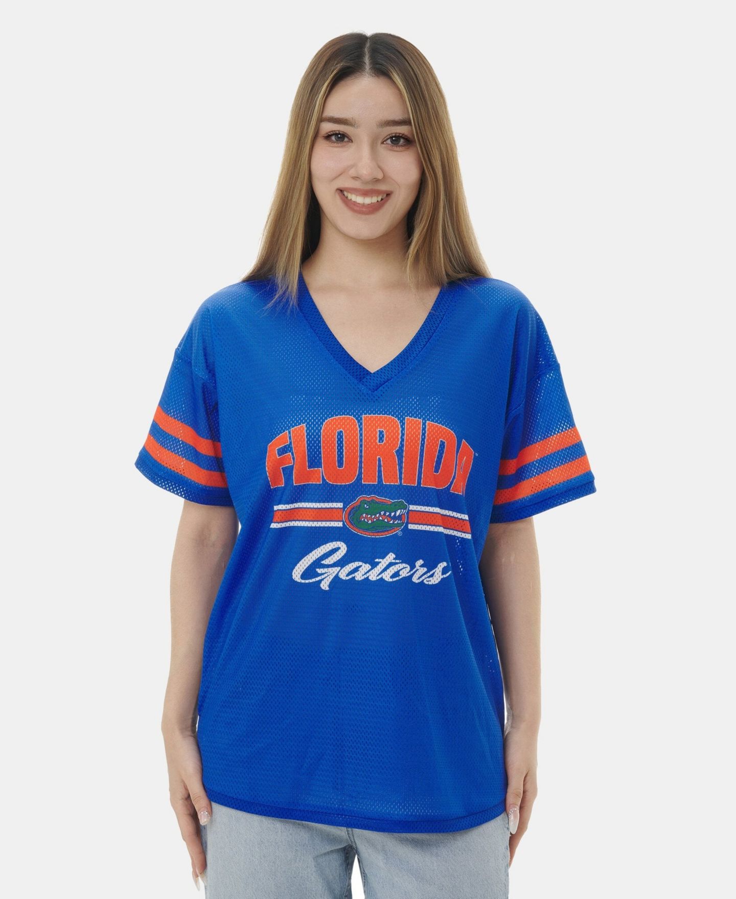 Женская футболка ZooZatz Royal Florida Gators Mesh Jersey Kickoff — фото 1