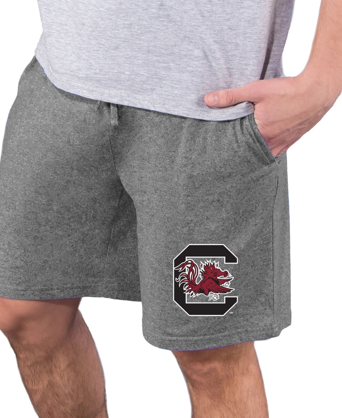 Concepts Sport Men's Charcoal South Carolina Gamecocks Quest Knit Jam Shorts - Charcoal