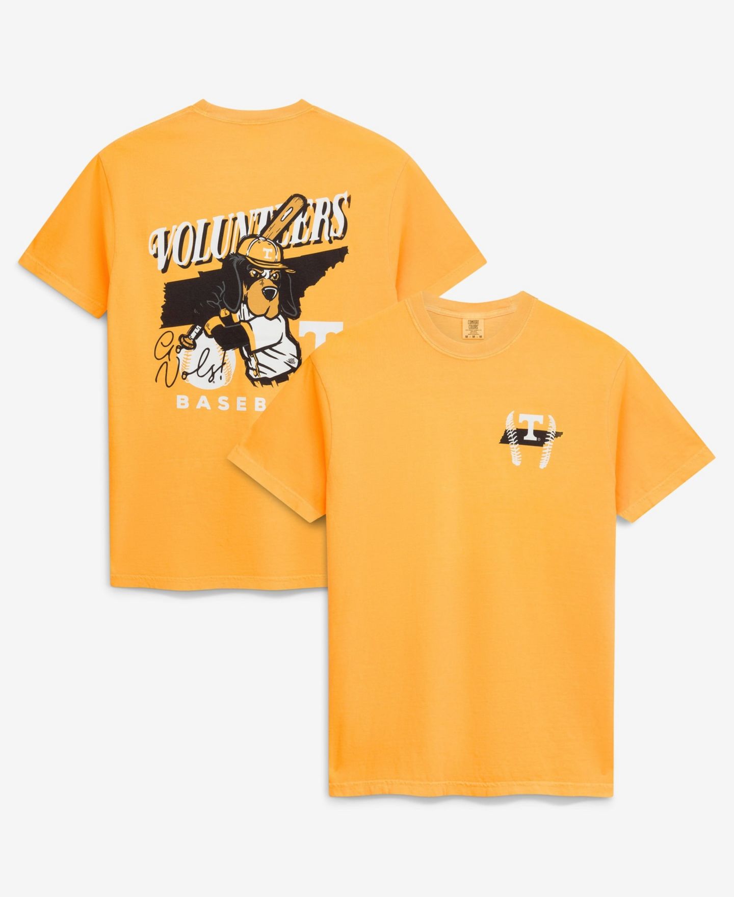 Мужская футболка Image One Tennessee Orange Tennessee Volunteers Drawn Mascot Baseball — фото 1