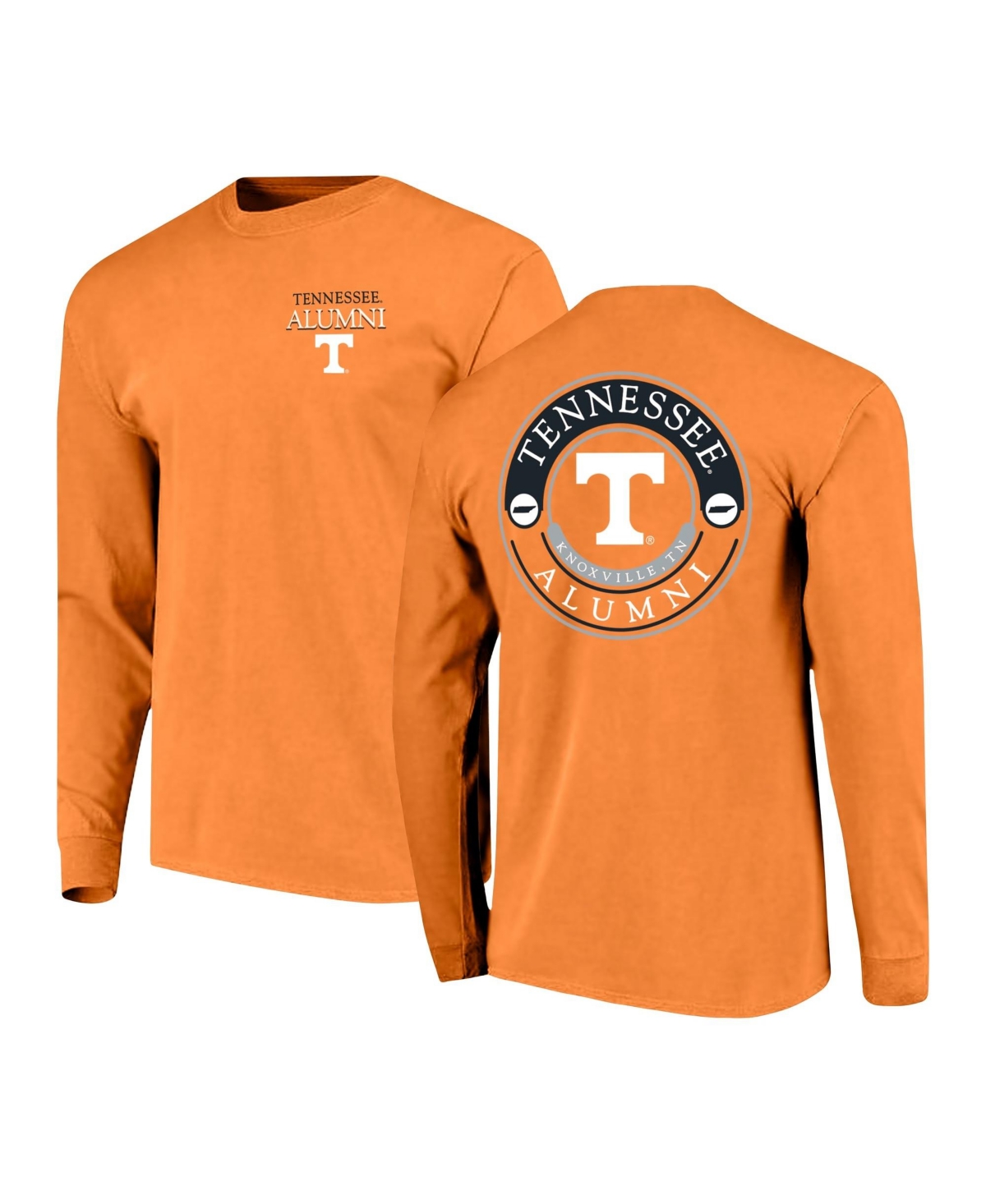 Image One Men's Tennessee Orange Tennessee Volunteers Circle Seal Alumni Long-Sleeve T-Shirt - Tennessee Orange