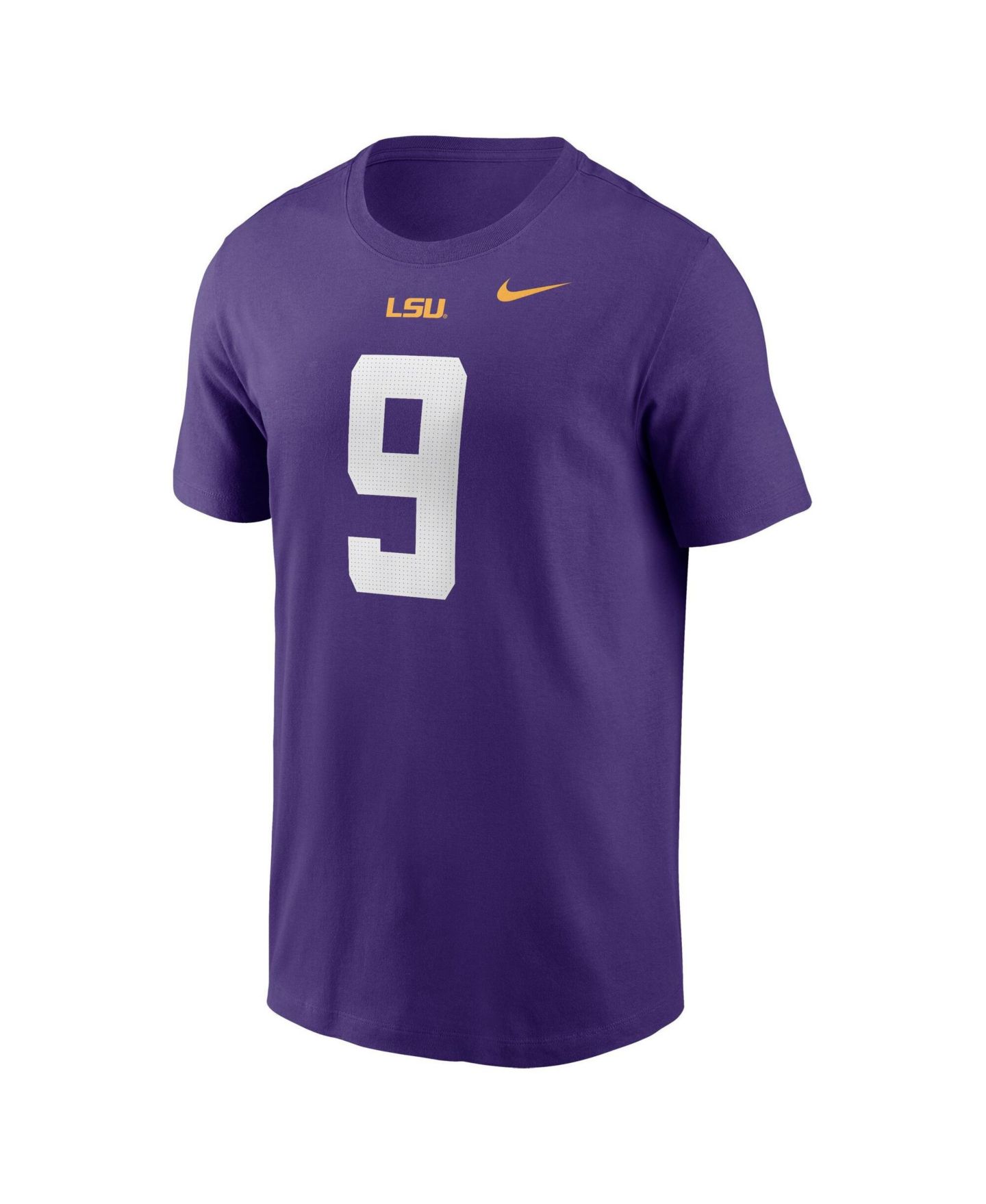 Мужская футболка Nike Joe Burrow Purple LSU Tigers Name & Number — фото 2