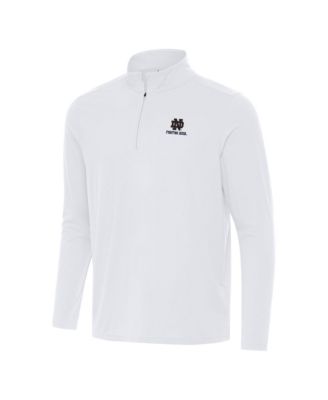 Men's White Notre Dame Fighting Irish Intent Quarter-Zip Top