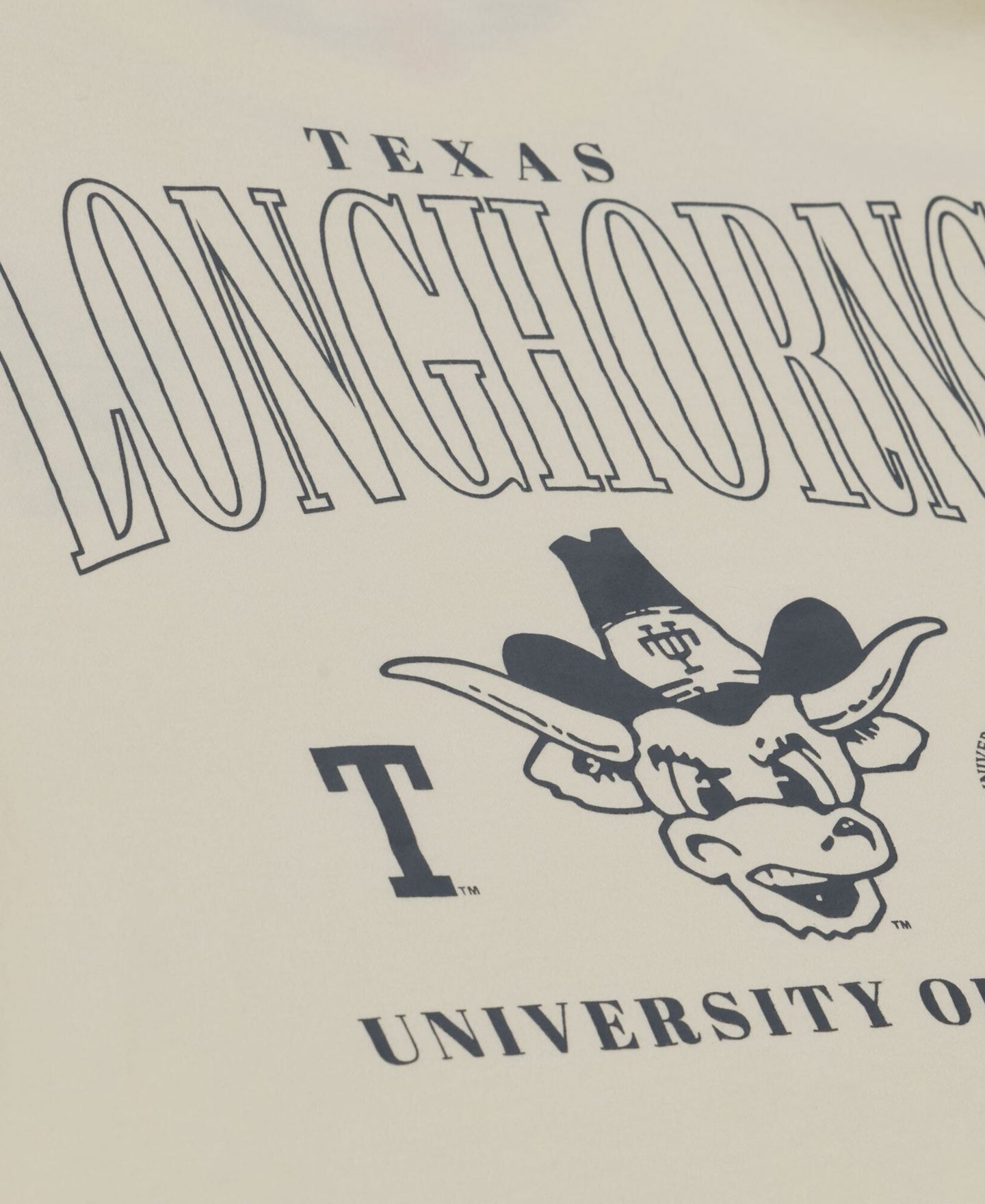 Мужская футболка Mitchell & Ness Cream Texas Longhorns Oversized Heritage Hue — фото 4