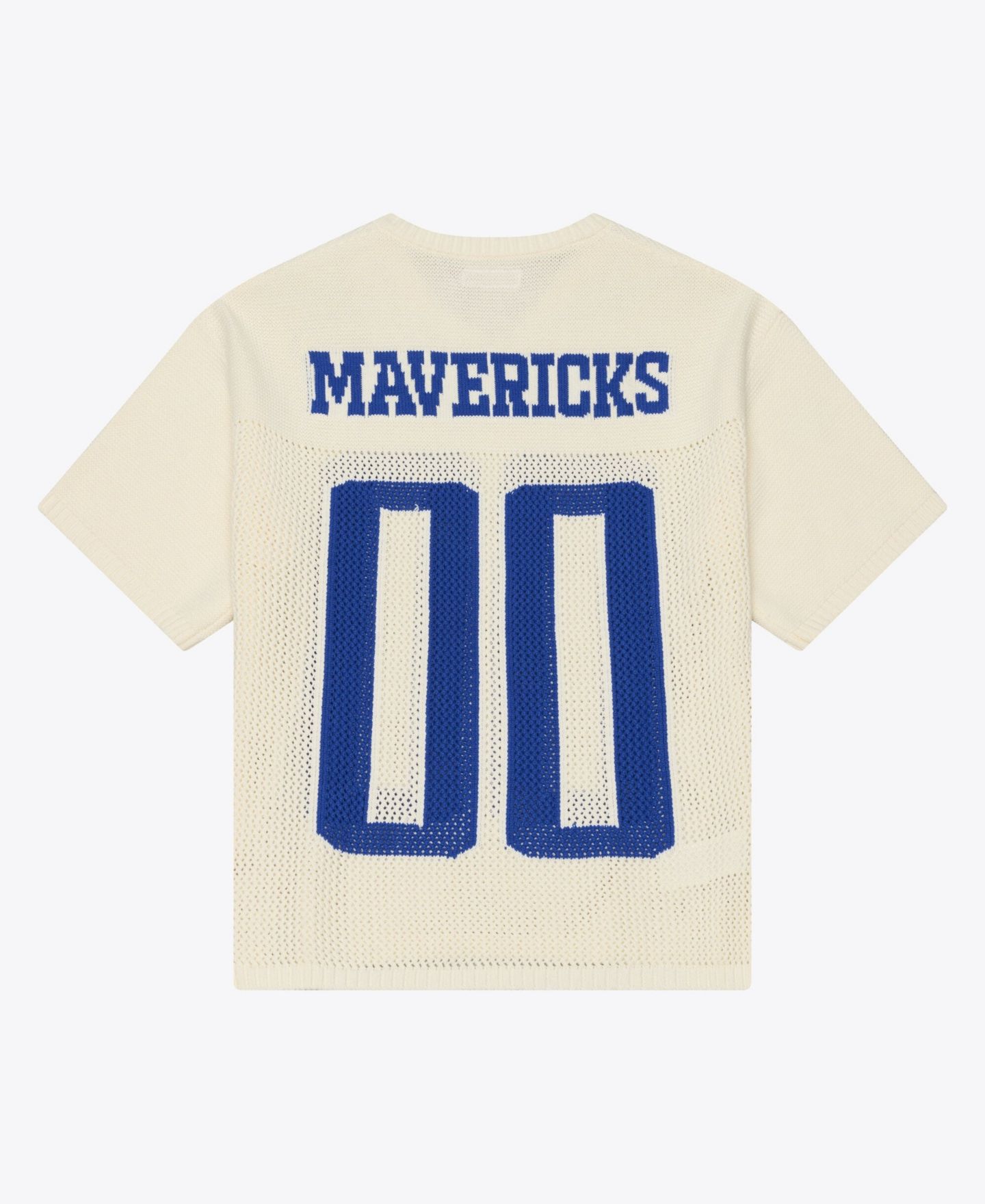 Мужской свитер Mitchell & Ness Mitchell Ness Cream Dallas Mavericks Hardwood Classics Retro Roots Short-Sleeve Sweater Jersey — фото 2
