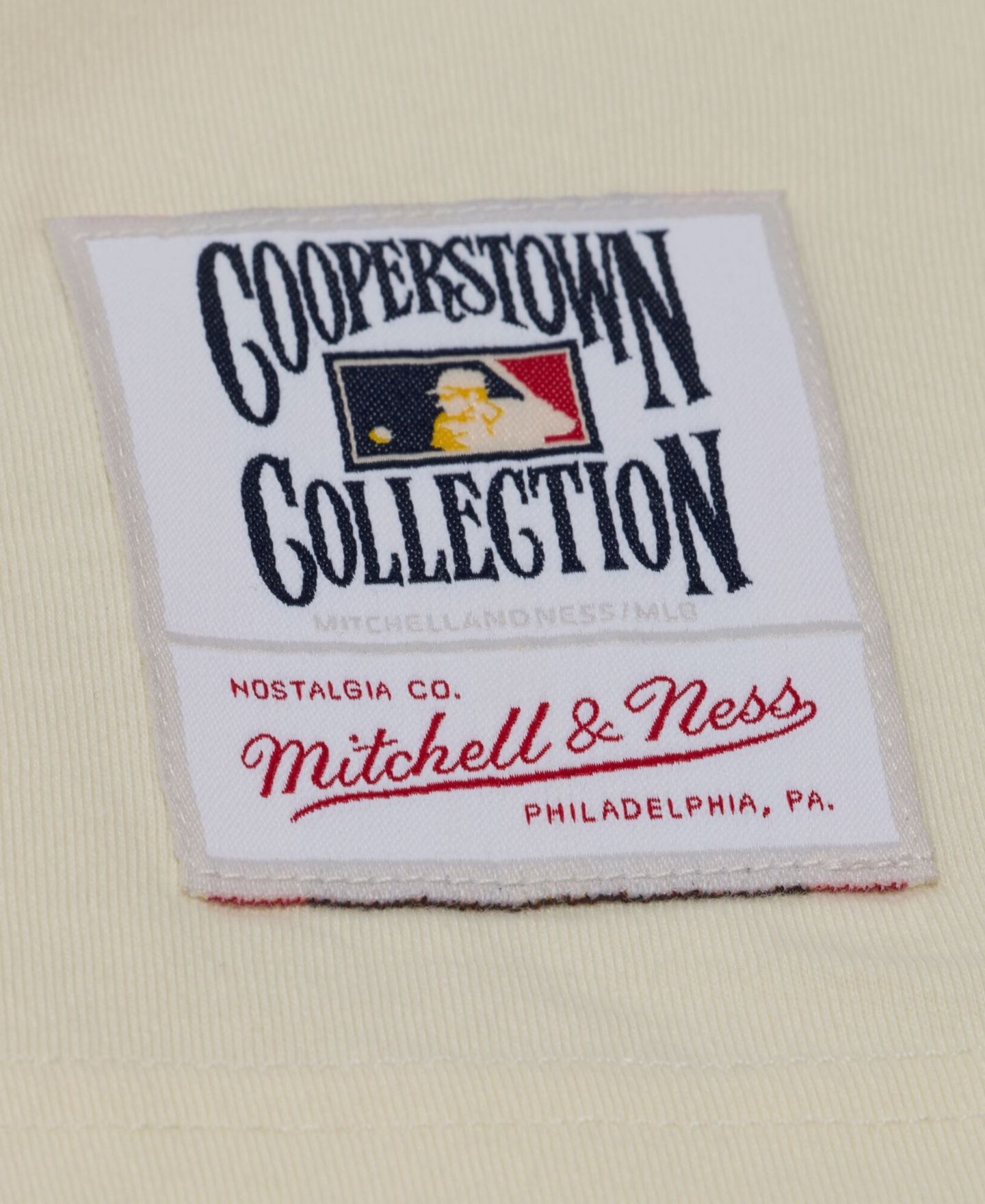 Мужская футболка Mitchell & Ness Mitchell Ness Cream Los Angeles Dodgers Heritage Hues Oversized — фото 6