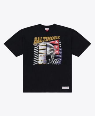 Men's Mitchell Ness Black Baltimore Ravens Core Essentials Street Graphic T-Shirt