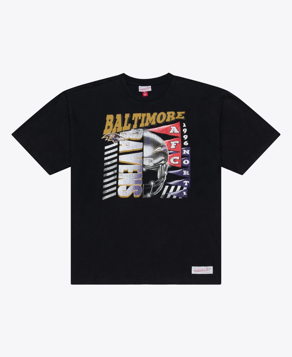 Mitchell & Ness Men's Mitchell Ness Black Baltimore Ravens Core Essentials Street Graphic T-Shirt - Black