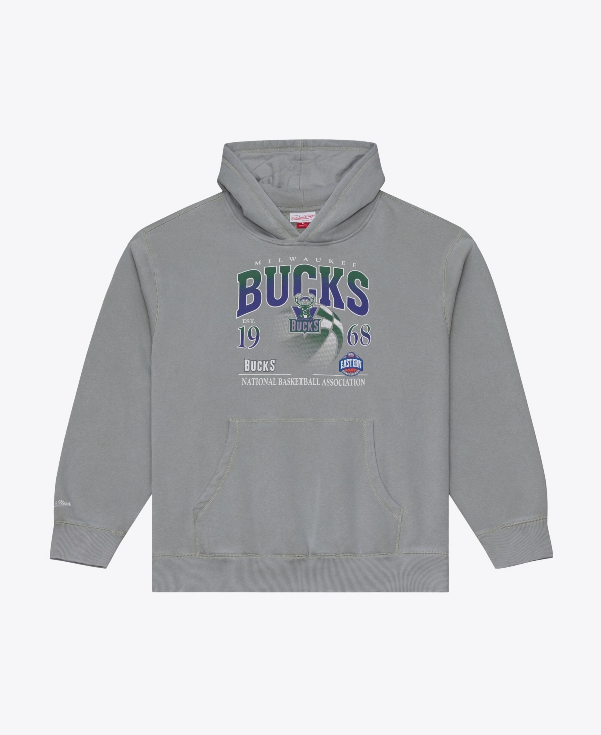 Mitchell & Ness Men's Mitchell Ness Gray Milwaukee Bucks Street Graphics Hoodie - Gray