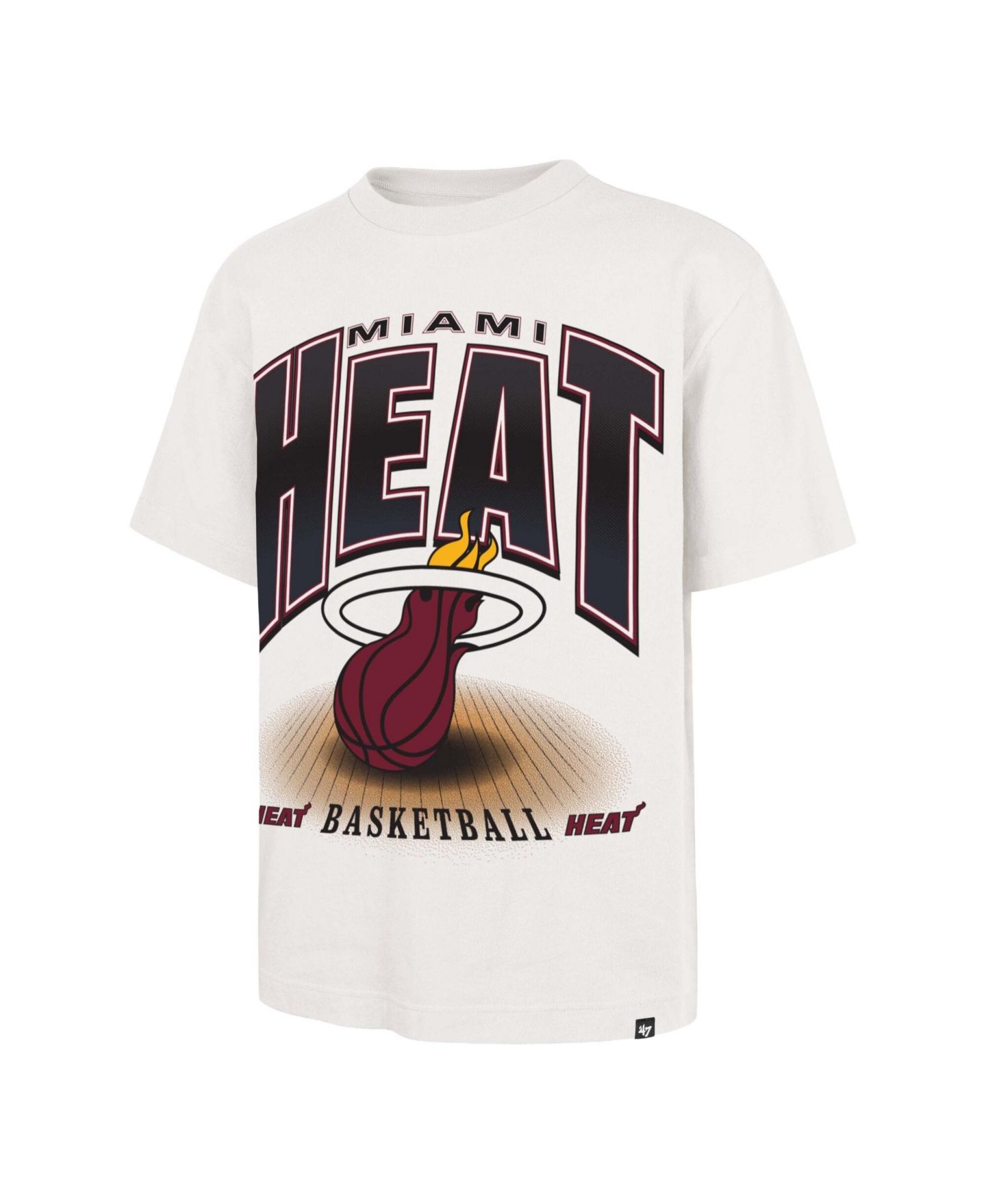 Мужская футболка '47 Brand Cream Miami Heat Team Flex Foundation — фото 2