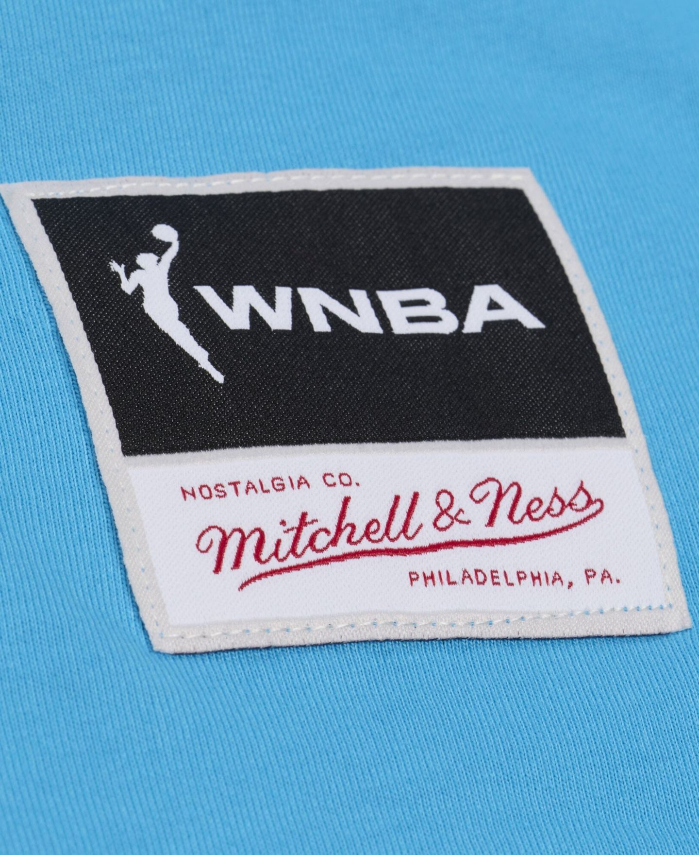 Мужская футболка Mitchell & Ness Mitchell Ness Cyan Dallas Wings Logo Boxy — фото 4
