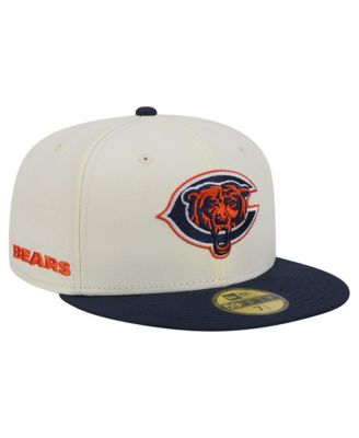 Men's Cream/Navy Chicago Bears Deceptor 59FIFTY Fitted Hat