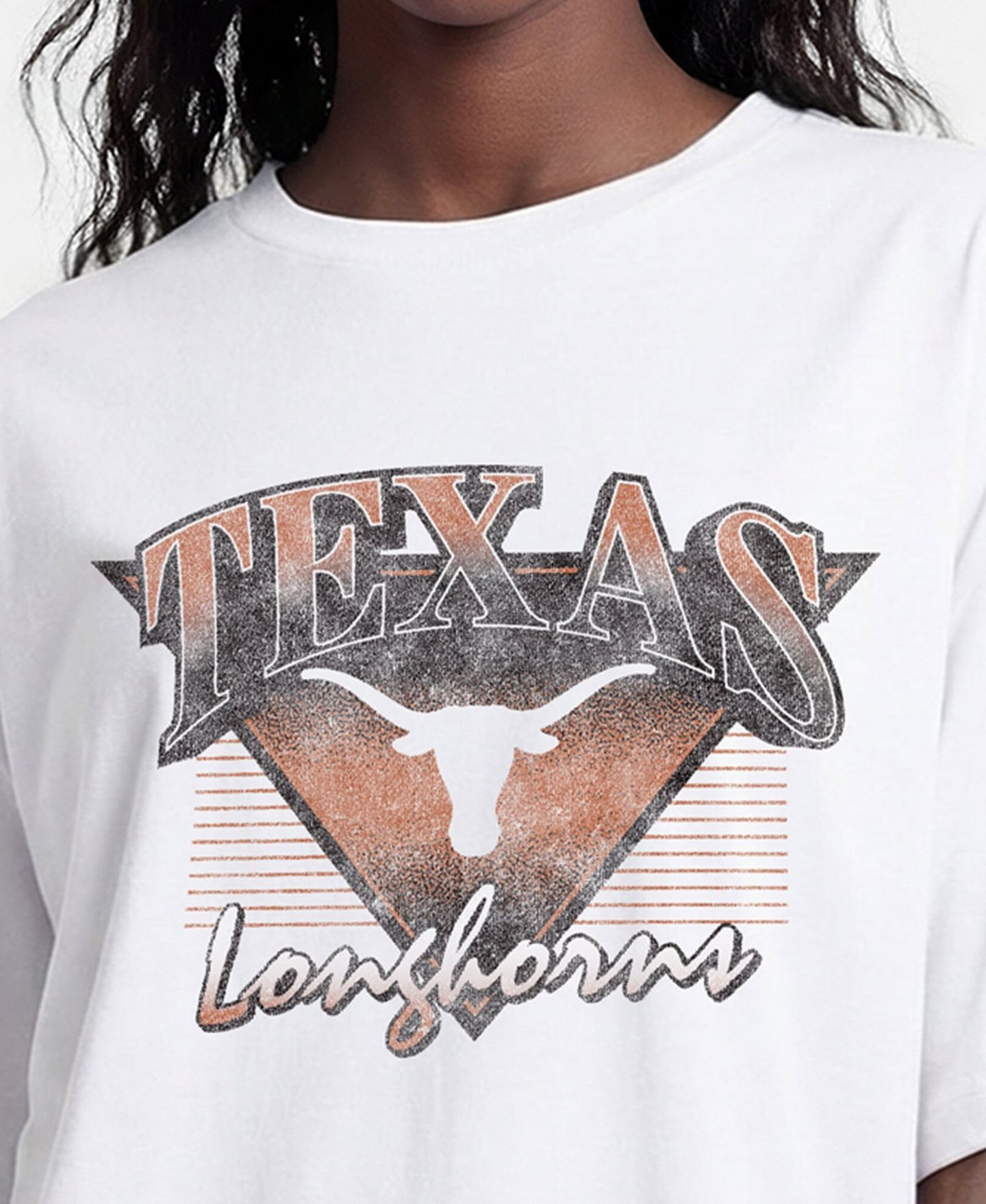 Женская футболка Champion White Texas Longhorns Retro Oversized — фото 4