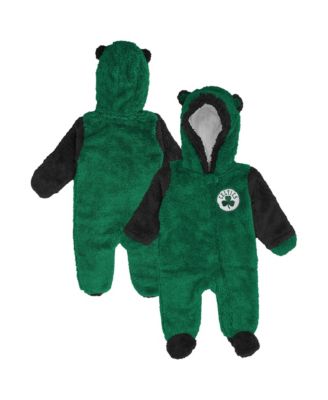 Baby Boys' and Girls' Kelly Green Boston Celtics Stay Napping Fleece Bunting Full-Zip Sleeper