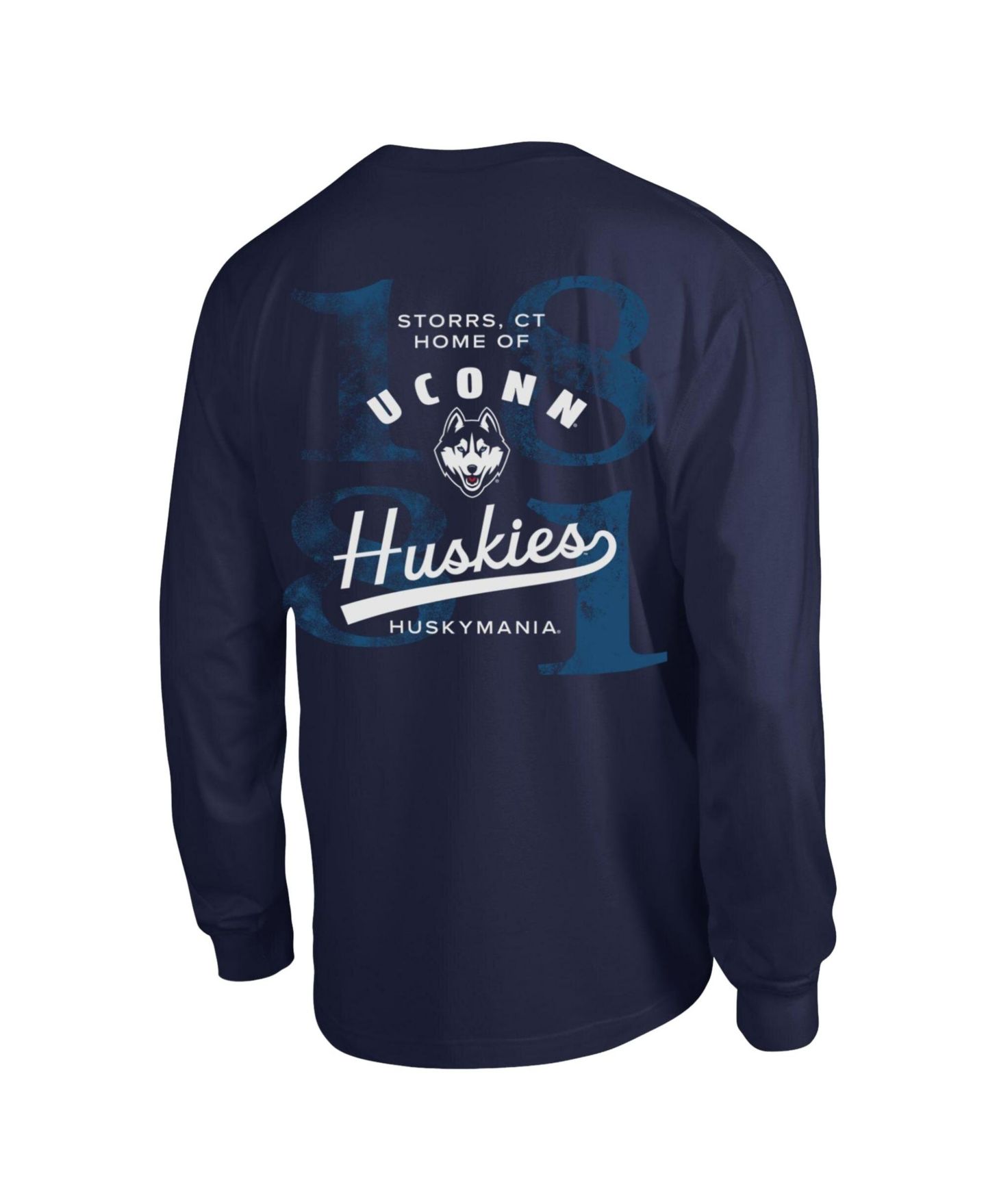 Мужская футболка Champion Navy UConn Huskies Laminated All-Star Long-Sleeve — фото 3