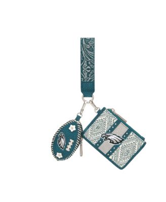 Women's Philadelphia Eagles Wallet Football Charm Wristlet