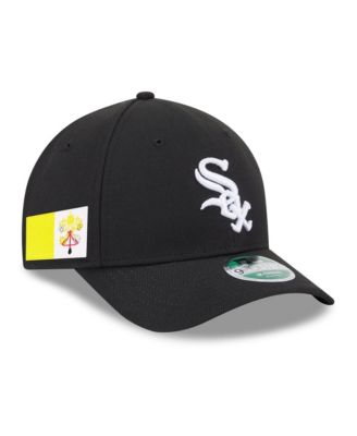 Men's Black Chicago White Sox The Vatican Side Patch Player Replica 9FORTY M-Crown Adjustable Hat