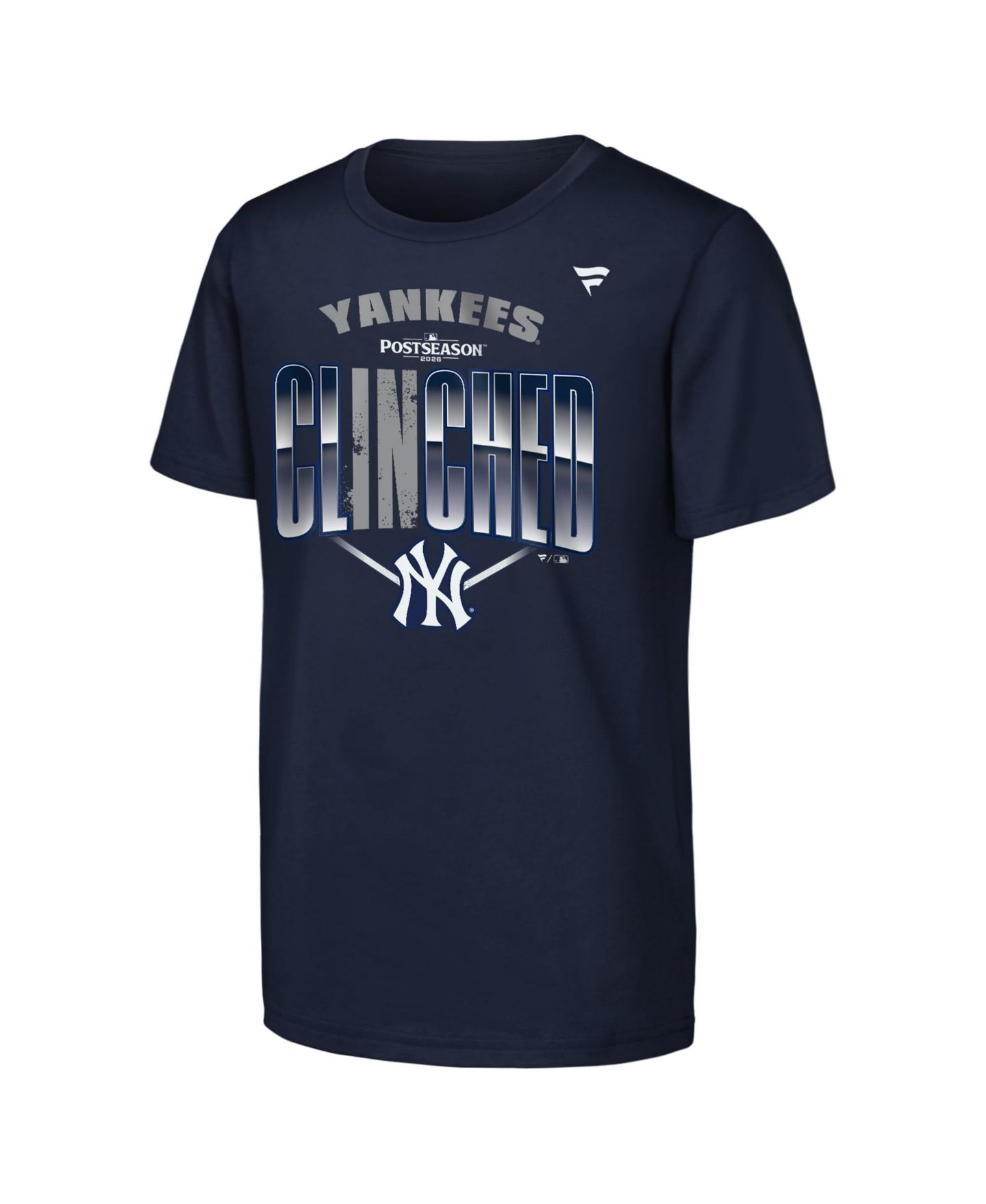 Детская футболка Fanatics Navy New York Yankees 2026 MLB Postseason Locker Room — фото 2